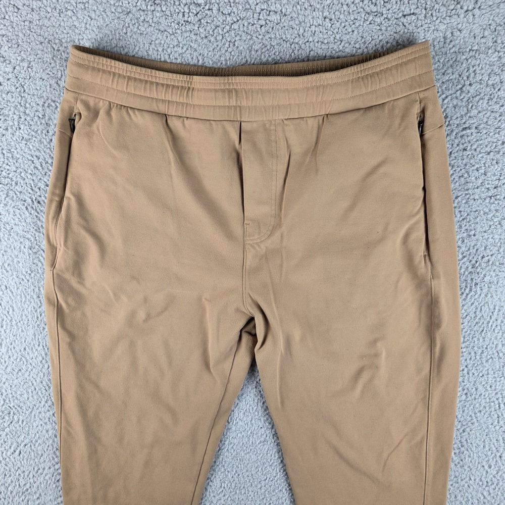 Public Rec Pants Mens 36x32 Brown Joggers All Day Everyday Performance Stretch - Picture 2 of 14